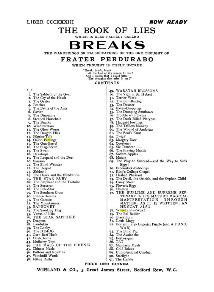 Original scan of The Equinox (Volume I, Number VIII), PDF page 437