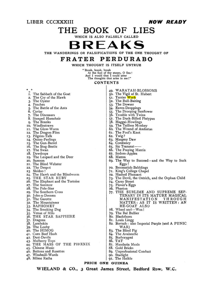 Original scan of The Equinox (Volume I, Number VIII), PDF page 437
