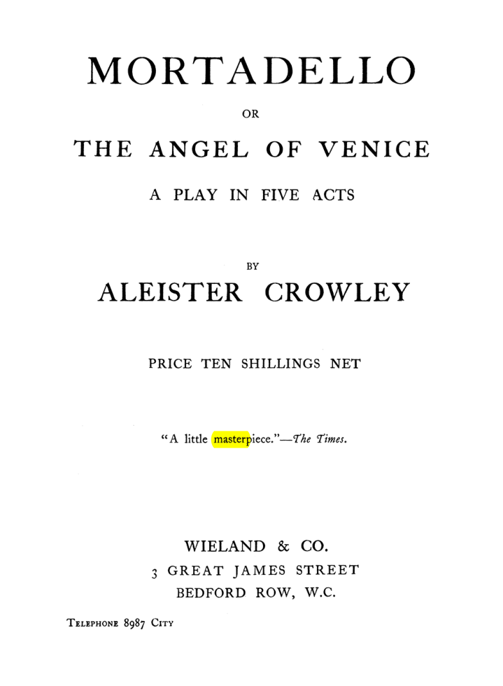 Original scan of The Equinox (Volume I, Number VIII), PDF page 438