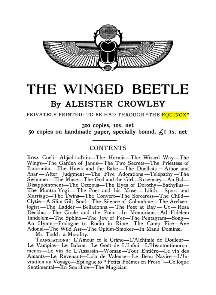 Original scan of The Equinox (Volume I, Number VIII), PDF page 439