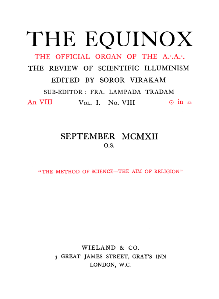 Original scan of The Equinox (Volume I, Number VIII), PDF page 5