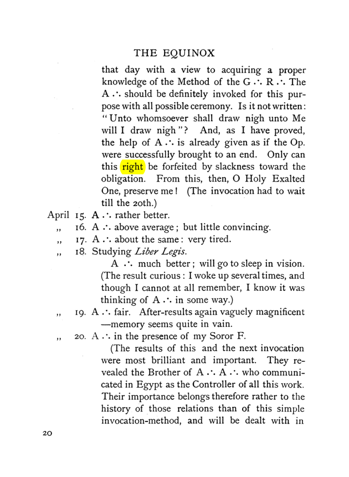 Original scan of The Equinox (Volume I, Number VIII), PDF page 60