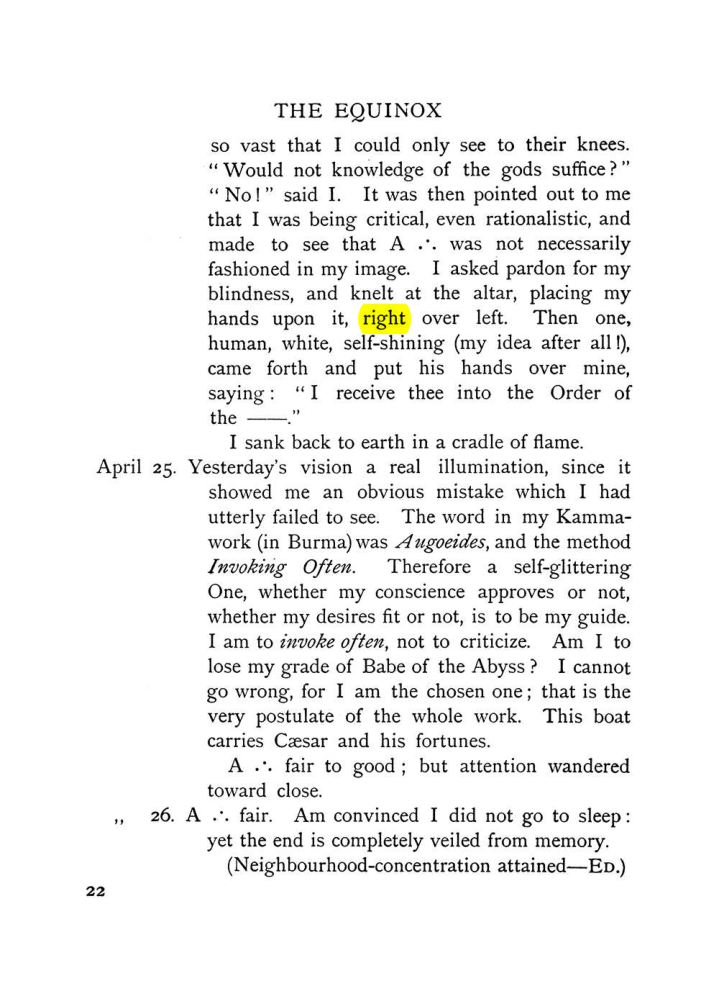 Original scan of The Equinox (Volume I, Number VIII), PDF page 62