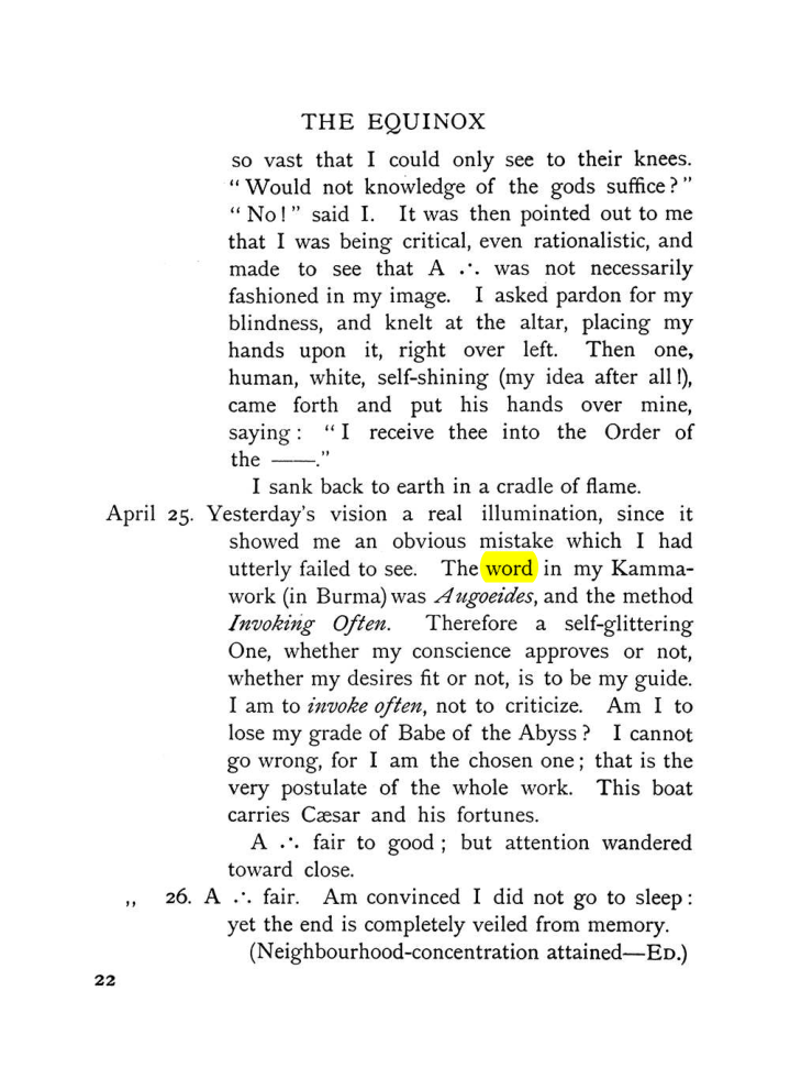 Original scan of The Equinox (Volume I, Number VIII), PDF page 62