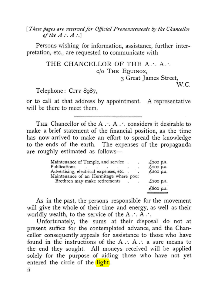 Original scan of The Equinox (Volume I, Number VIII), PDF page 8