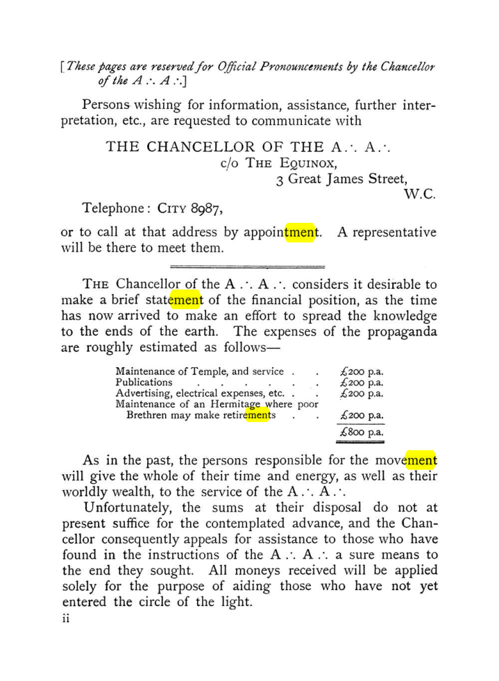 Original scan of The Equinox (Volume I, Number VIII), PDF page 8