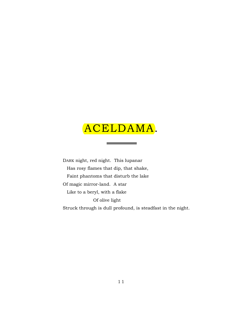 Original scan of Aceldama, PDF page 11