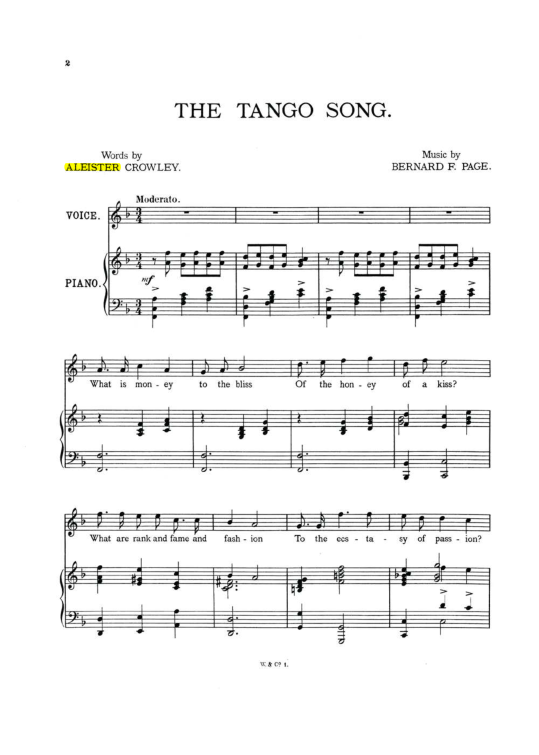 Original scan of The Tango Song, PDF page 2