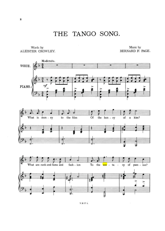 Original scan of The Tango Song, PDF page 2
