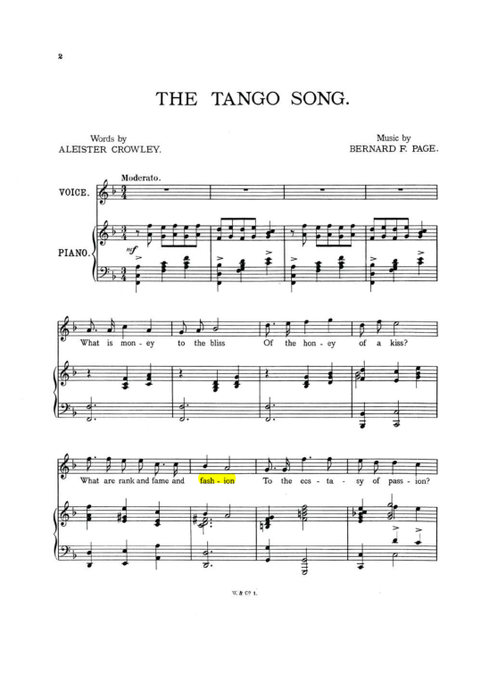 Original scan of The Tango Song, PDF page 2