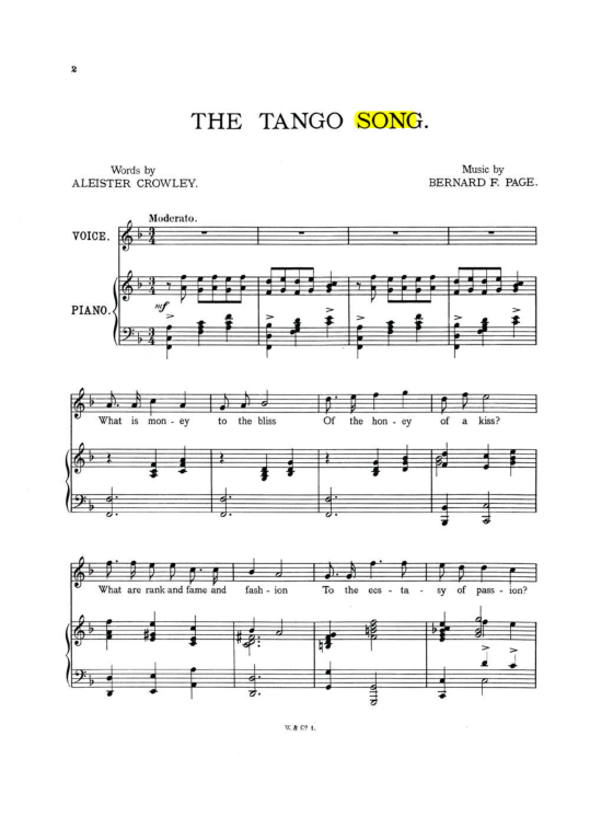 Original scan of The Tango Song, PDF page 2