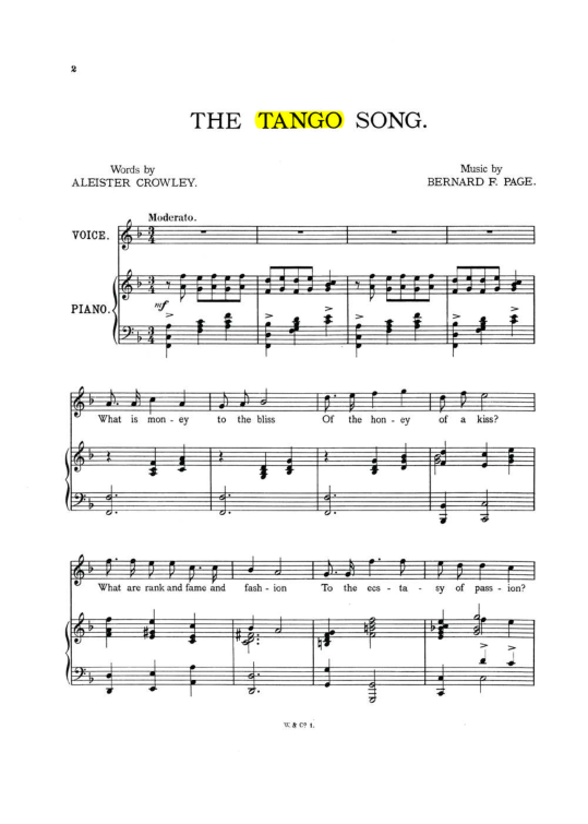 Original scan of The Tango Song, PDF page 2
