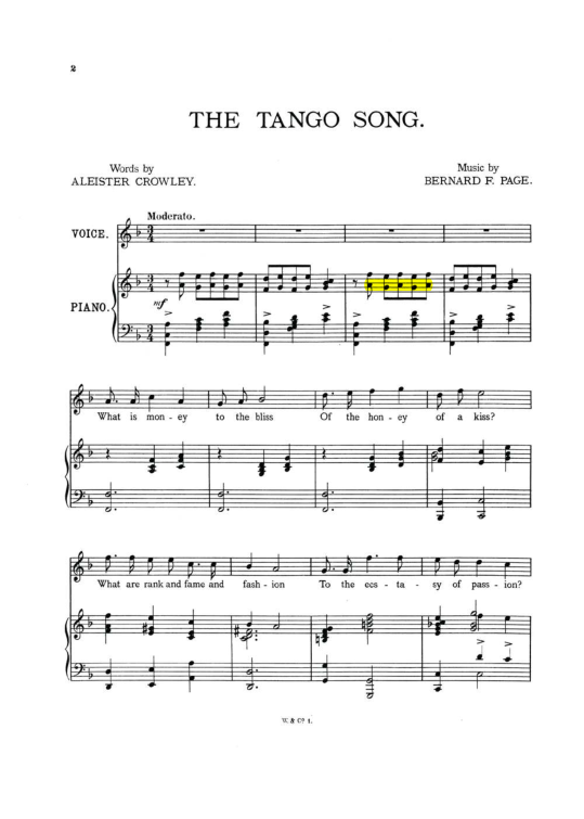 Original scan of The Tango Song, PDF page 2