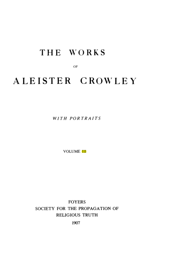 Original scan of Collected Works (Vol. III), PDF page 3