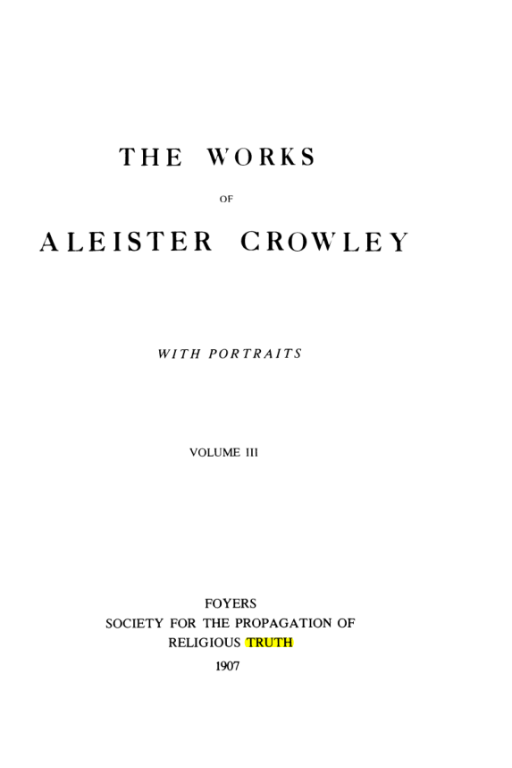 Original scan of Collected Works (Vol. III), PDF page 3