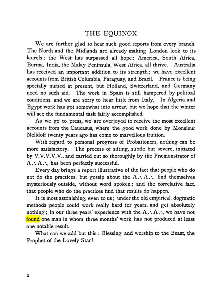 Original scan of The Equinox (Volume I, Number VI), PDF page 10
