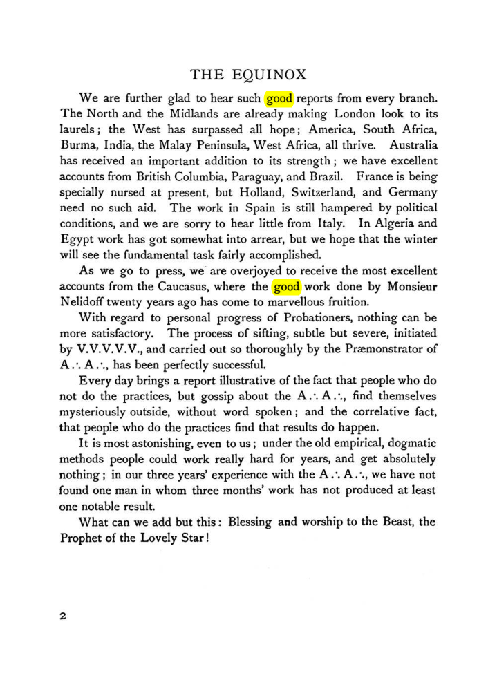 Original scan of The Equinox (Volume I, Number VI), PDF page 10