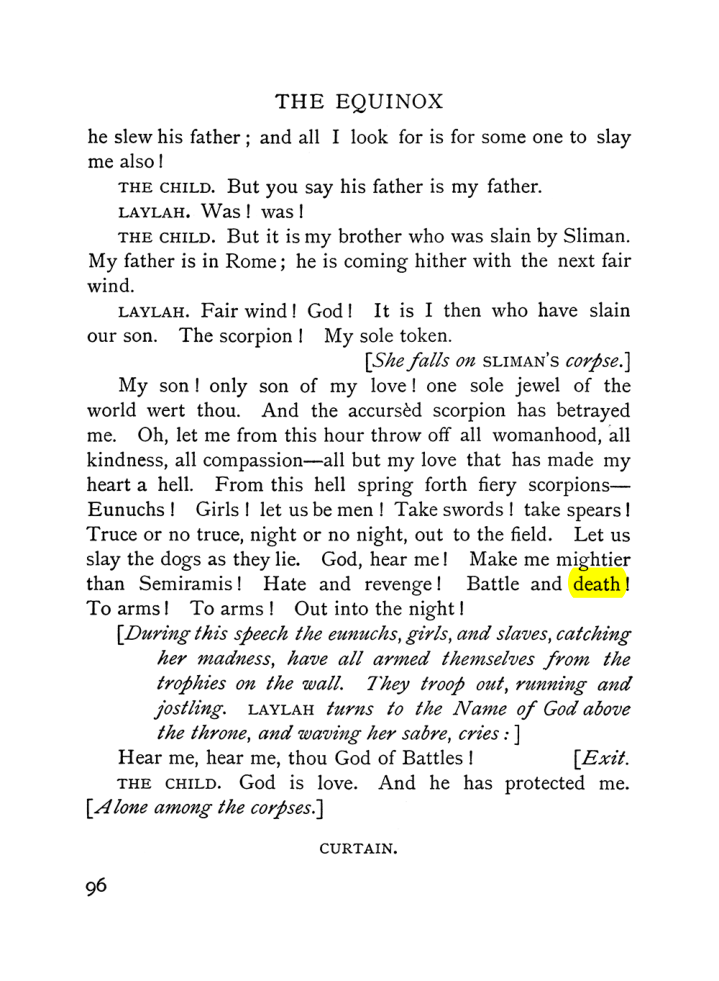Original scan of The Equinox (Volume I, Number VI), PDF page 104