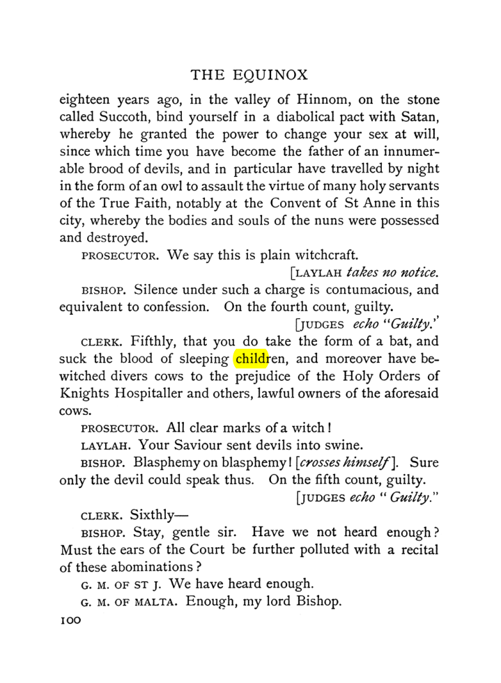 Original scan of The Equinox (Volume I, Number VI), PDF page 108