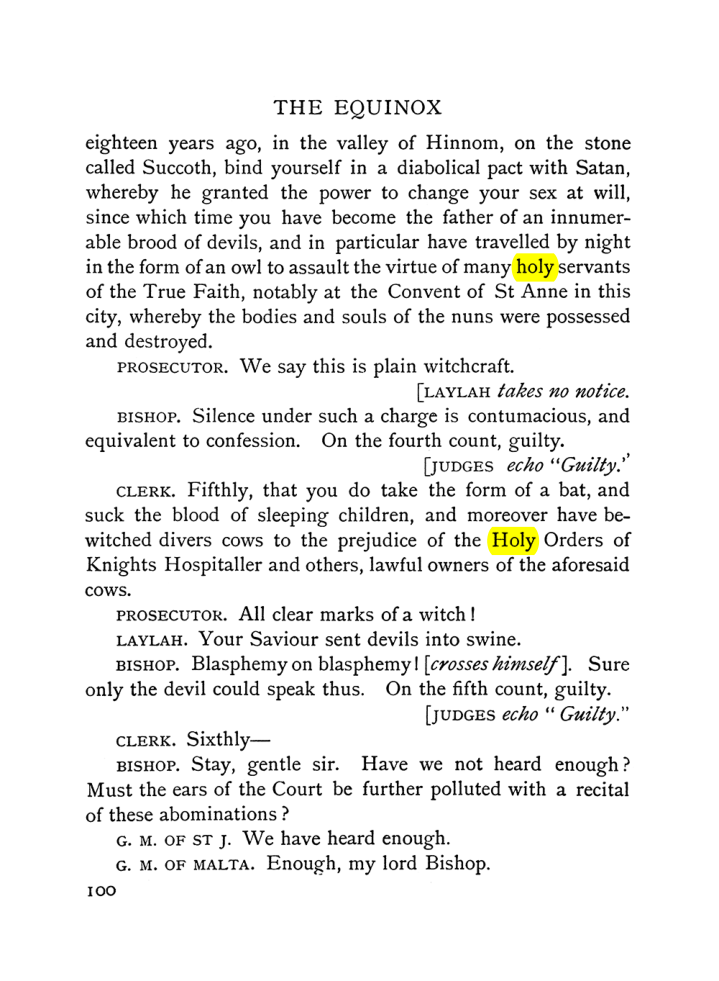 Original scan of The Equinox (Volume I, Number VI), PDF page 108