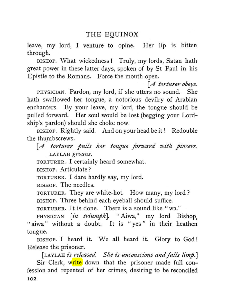 Original scan of The Equinox (Volume I, Number VI), PDF page 110