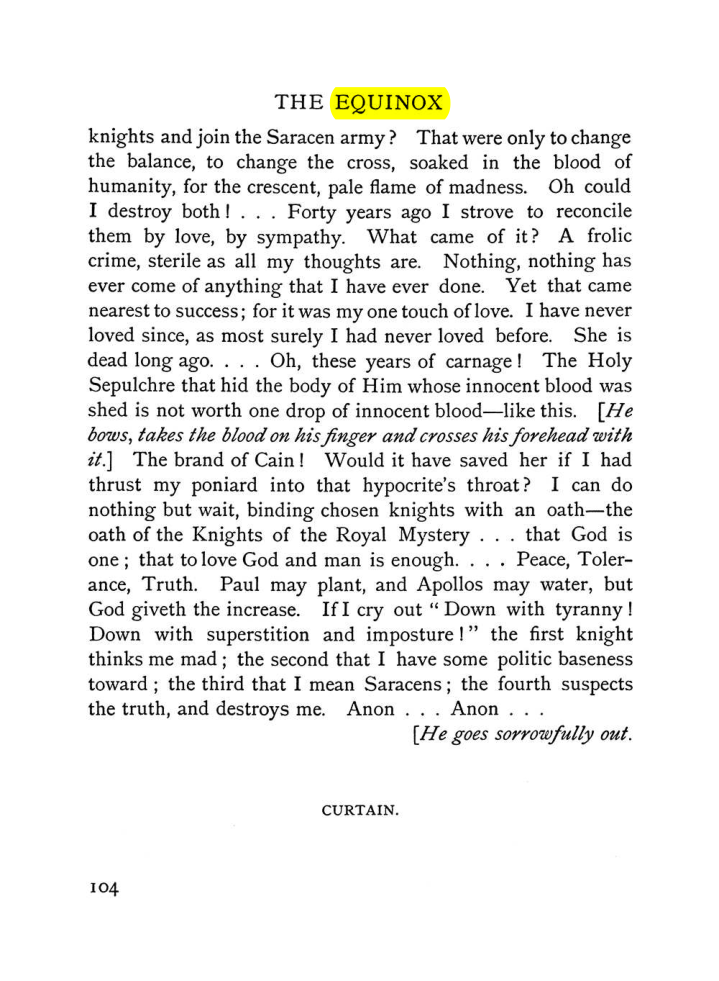 Original scan of The Equinox (Volume I, Number VI), PDF page 112