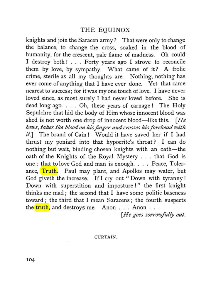 Original scan of The Equinox (Volume I, Number VI), PDF page 112