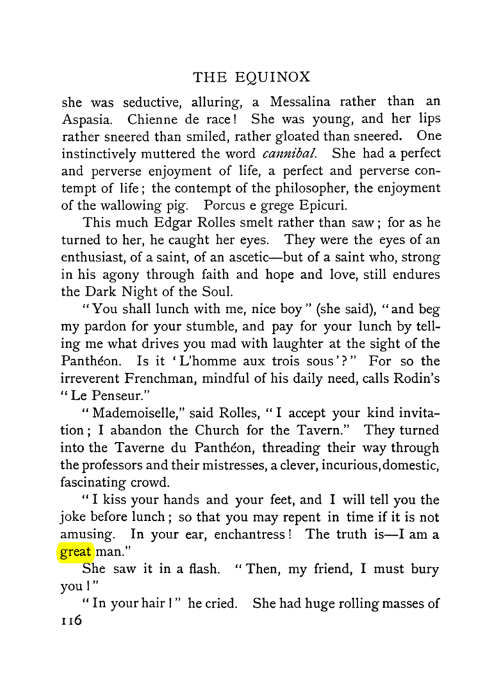 Original scan of The Equinox (Volume I, Number VI), PDF page 124