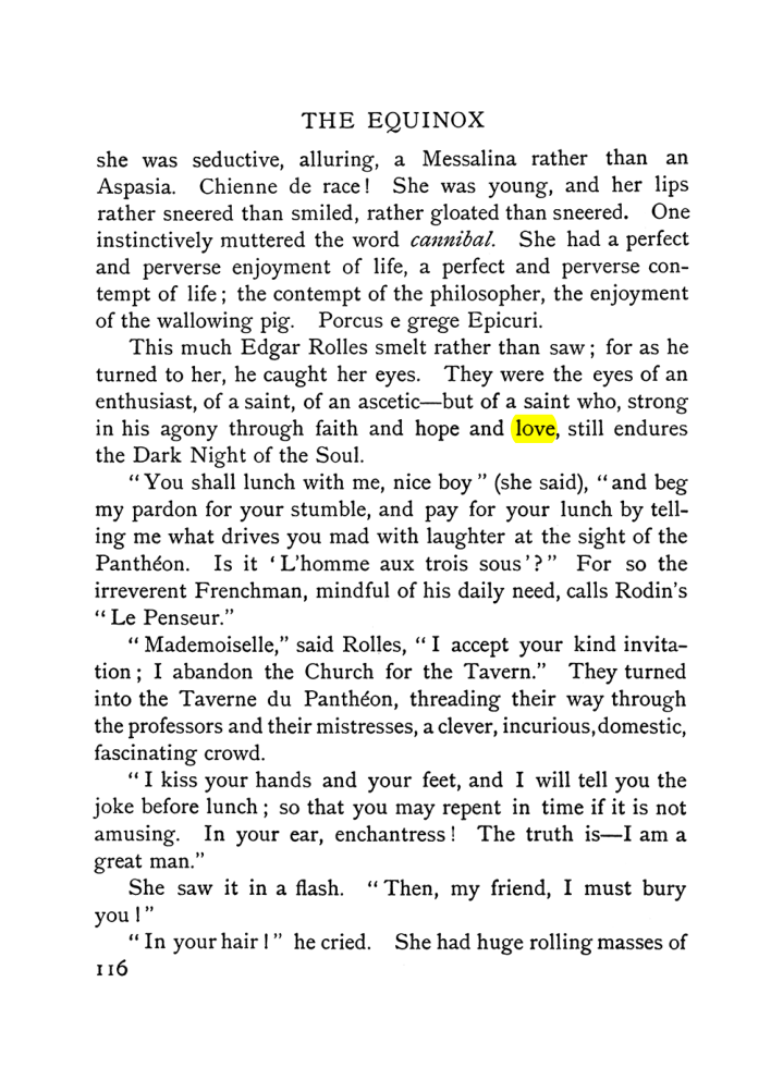 Original scan of The Equinox (Volume I, Number VI), PDF page 124