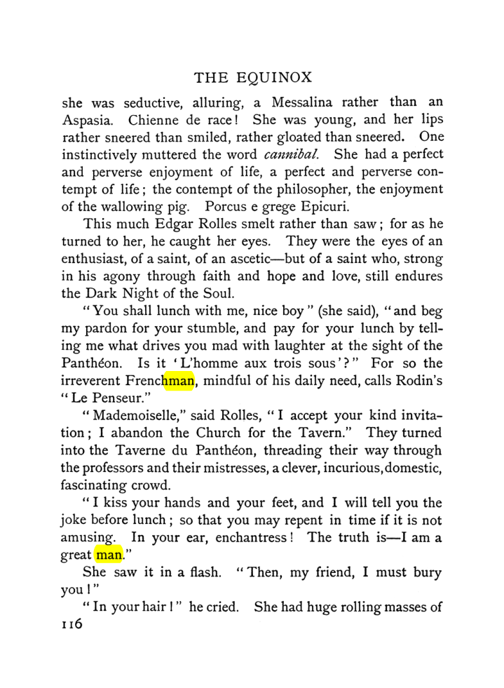 Original scan of The Equinox (Volume I, Number VI), PDF page 124