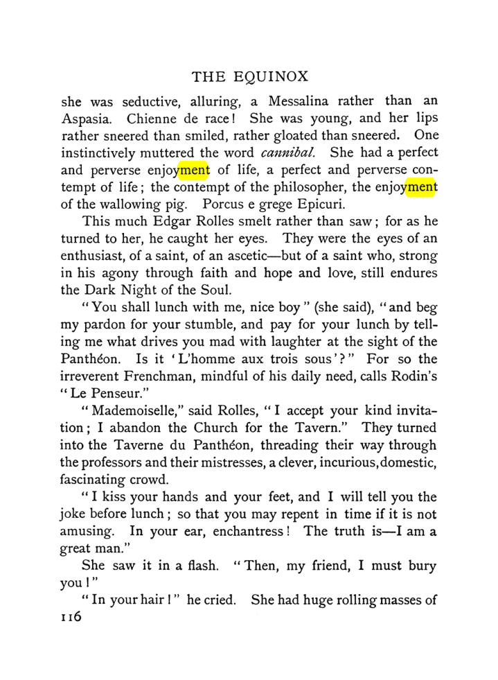 Original scan of The Equinox (Volume I, Number VI), PDF page 124