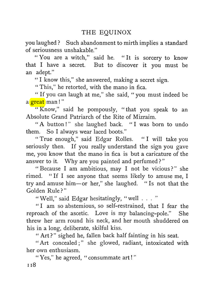 Original scan of The Equinox (Volume I, Number VI), PDF page 126
