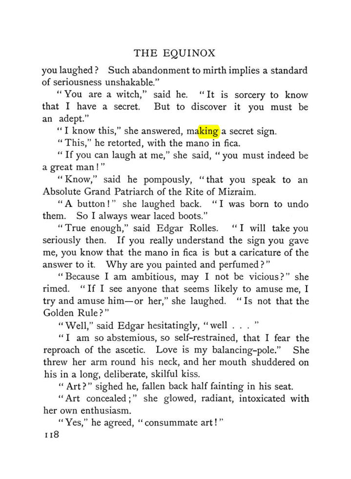 Original scan of The Equinox (Volume I, Number VI), PDF page 126