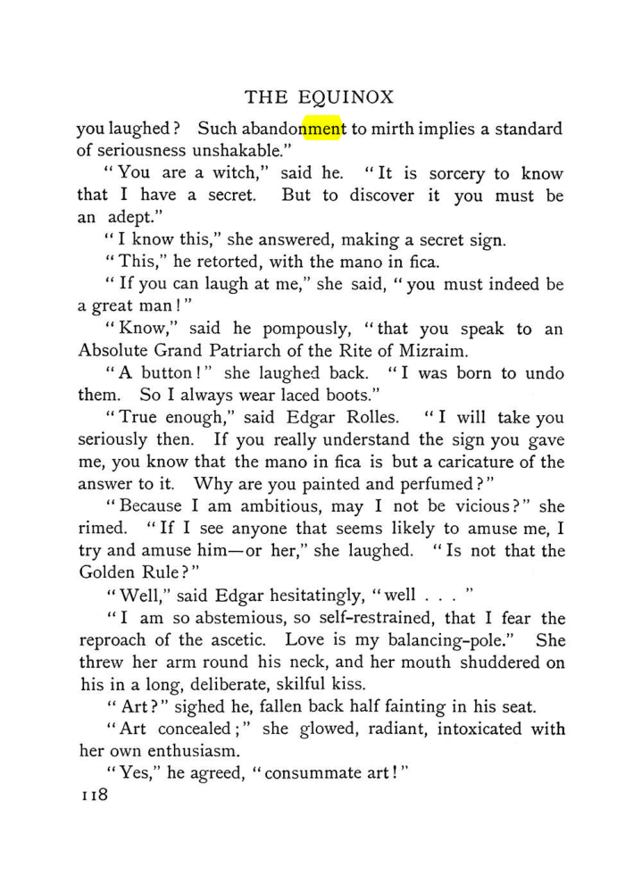 Original scan of The Equinox (Volume I, Number VI), PDF page 126