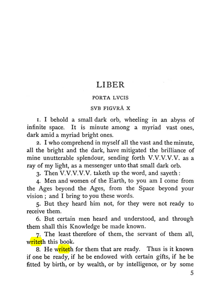 Original scan of The Equinox (Volume I, Number VI), PDF page 13