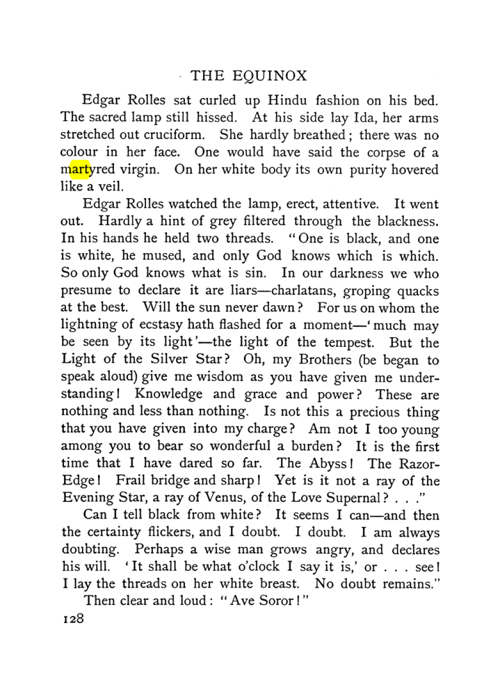 Original scan of The Equinox (Volume I, Number VI), PDF page 136