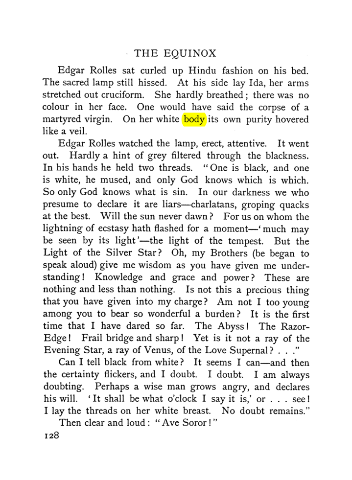 Original scan of The Equinox (Volume I, Number VI), PDF page 136
