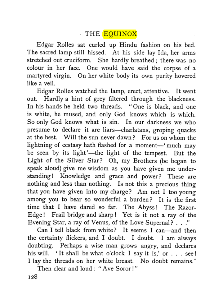 Original scan of The Equinox (Volume I, Number VI), PDF page 136