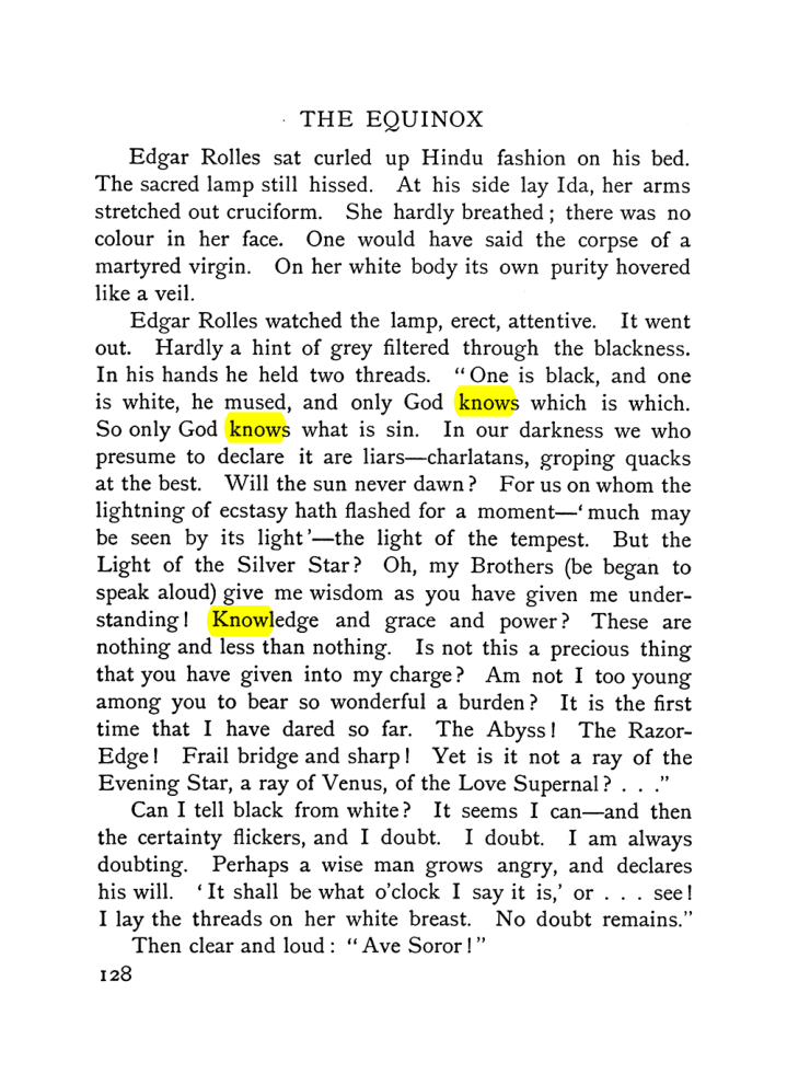 Original scan of The Equinox (Volume I, Number VI), PDF page 136
