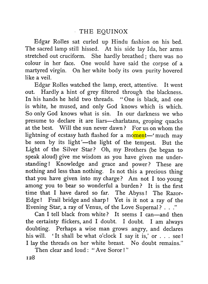 Original scan of The Equinox (Volume I, Number VI), PDF page 136