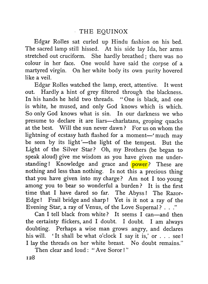 Original scan of The Equinox (Volume I, Number VI), PDF page 136
