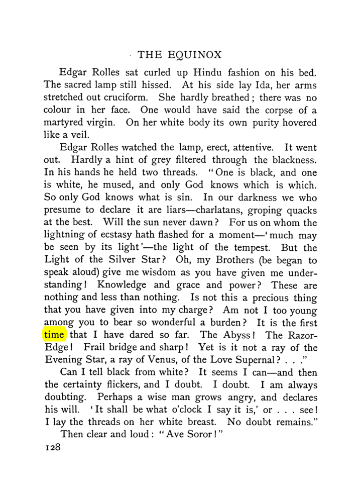 Original scan of The Equinox (Volume I, Number VI), PDF page 136