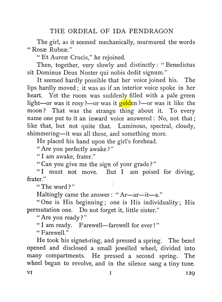 Original scan of The Equinox (Volume I, Number VI), PDF page 137