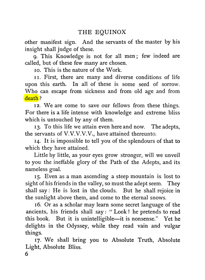 Original scan of The Equinox (Volume I, Number VI), PDF page 14