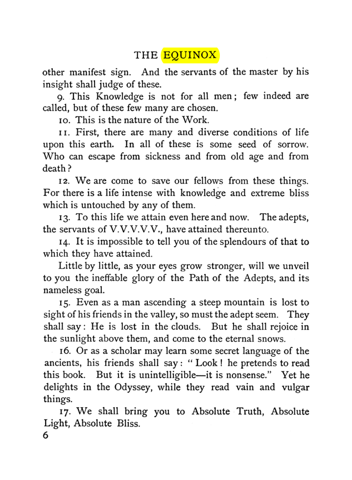 Original scan of The Equinox (Volume I, Number VI), PDF page 14