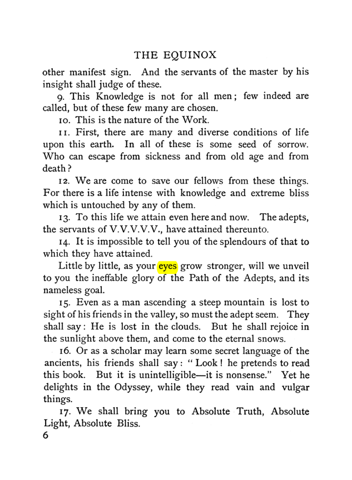 Original scan of The Equinox (Volume I, Number VI), PDF page 14