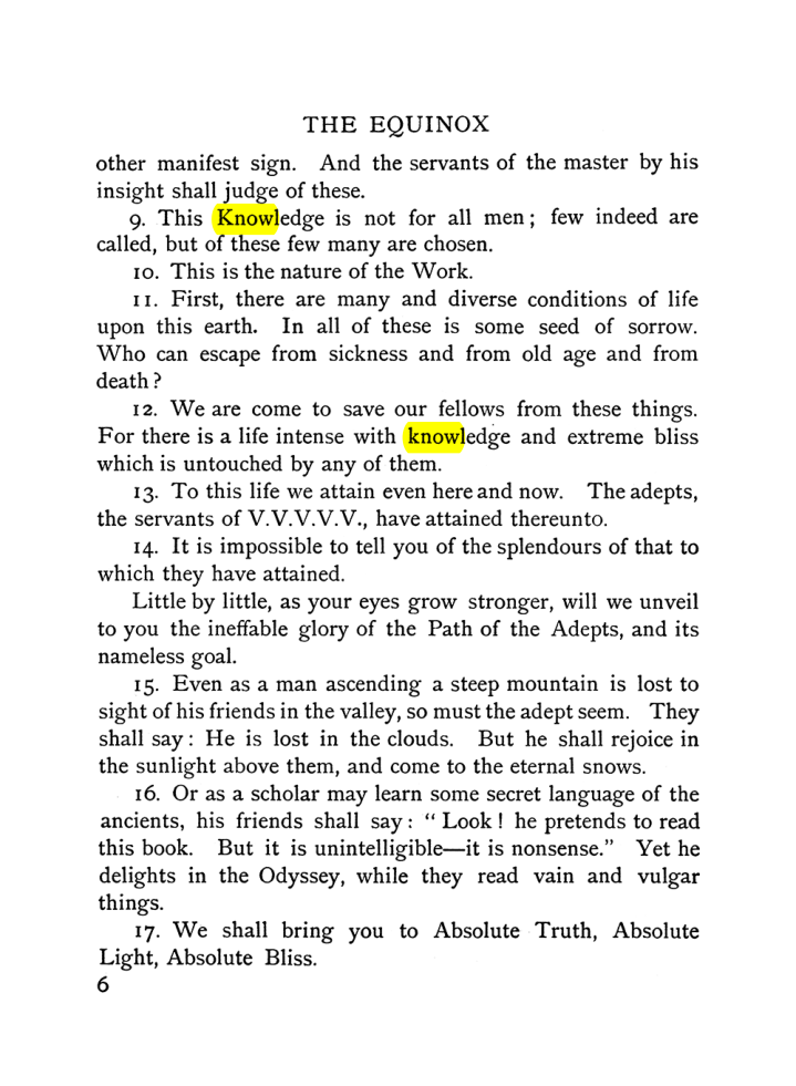 Original scan of The Equinox (Volume I, Number VI), PDF page 14