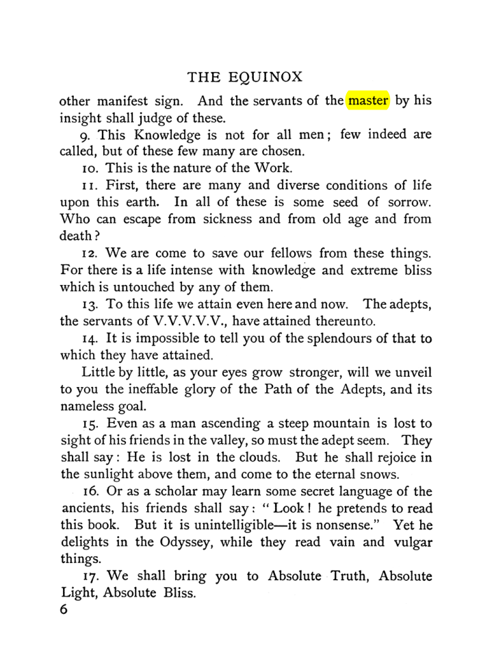 Original scan of The Equinox (Volume I, Number VI), PDF page 14