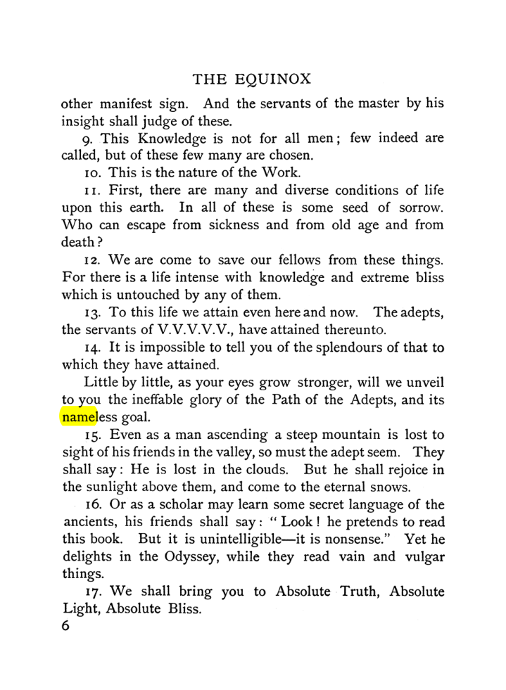 Original scan of The Equinox (Volume I, Number VI), PDF page 14