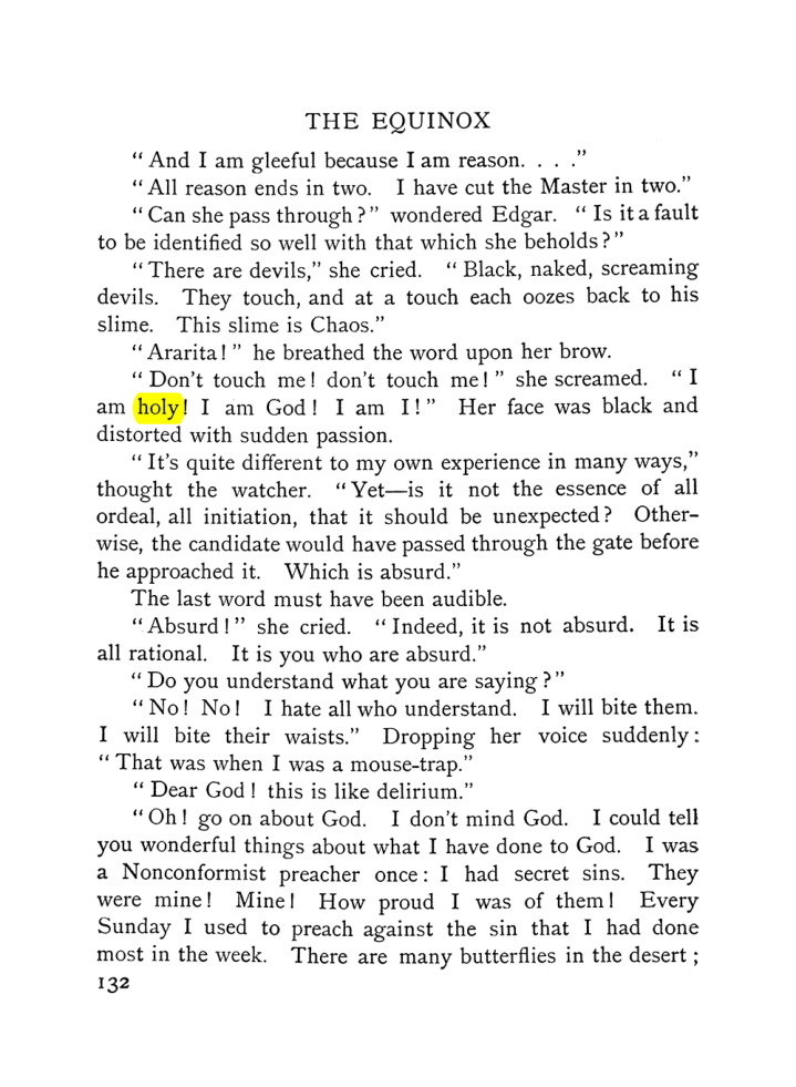 Original scan of The Equinox (Volume I, Number VI), PDF page 140